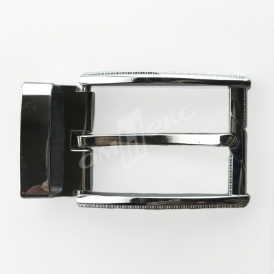 Пряжка металлическая для мужского ремня 845005А#2 (шир.ремня 40 мм), цв.-никель - купить в Ессентуках. Цена: 110.29 руб.