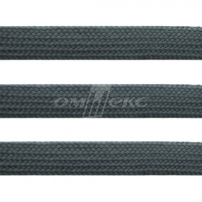Шнур плетеный (плоский) d-12 мм, (уп.90+/-1м), 100% полиэстер, цв.272 - серый - купить в Ессентуках. Цена: 8.62 руб.