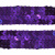 Тесьма с пайетками 12, шир. 20 мм/уп. 25+/-1 м, цвет фиолет - купить в Ессентуках. Цена: 778.19 руб.
