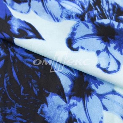 Плательная ткань "Фламенко" 19.1, 80 гр/м2, шир.150 см, принт растительный - купить в Ессентуках. Цена 241.49 руб.