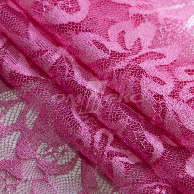 Кружевное полотно стрейч XD-WINE, 100 гр/м2, шир.150см, цвет розовый - купить в Ессентуках. Цена 1 851.10 руб.