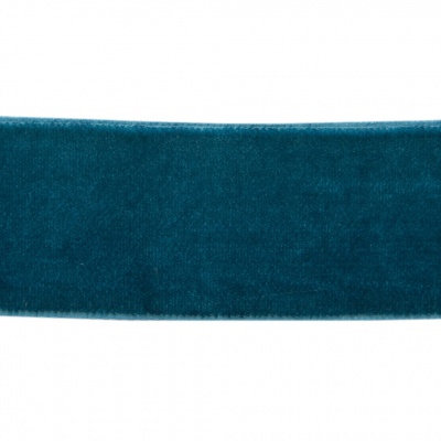 Лента бархатная нейлон, шир.25 мм, (упак. 45,7м), цв.65-изумруд - купить в Ессентуках. Цена: 981.09 руб.