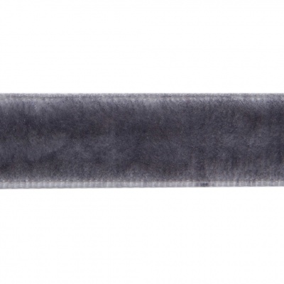 Лента бархатная нейлон, шир.12 мм, (упак. 45,7м), цв.189-т.серый - купить в Ессентуках. Цена: 457.61 руб.
