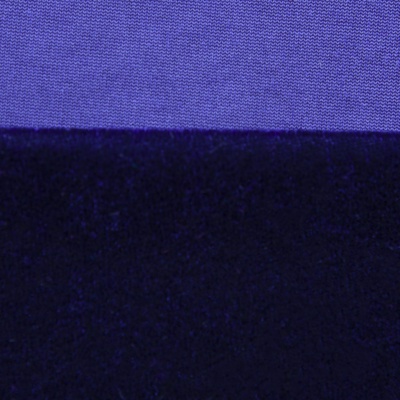 Бархат стрейч №14, 240 гр/м2, шир.160 см, (2,6 м/кг), цвет т.синий - купить в Ессентуках. Цена 740.88 руб.