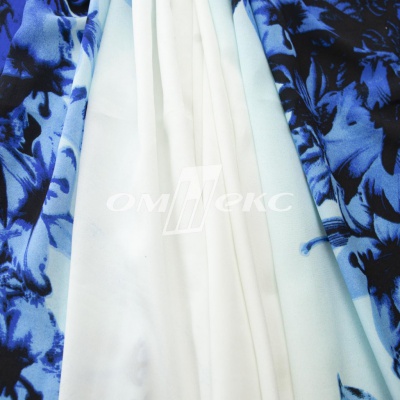 Плательная ткань "Фламенко" 19.1, 80 гр/м2, шир.150 см, принт растительный - купить в Ессентуках. Цена 241.49 руб.