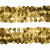 Тесьма с пайетками D16, шир. 30 мм/уп. 25+/-1 м, цвет золото - купить в Ессентуках. Цена: 1 087.39 руб.