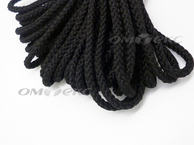 Шнур В-035 4 мм круп.плетение 100 м черный - купить в Ессентуках. Цена: 156.40 руб.