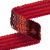 Тесьма с пайетками 3, шир. 20 мм/уп. 25+/-1 м, цвет красный - купить в Ессентуках. Цена: 778.19 руб.