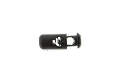 8108 Фиксатор пластиковый "Бочонок", 20х8 мм, цвет чёрный - купить в Ессентуках. Цена: 1.31 руб.
