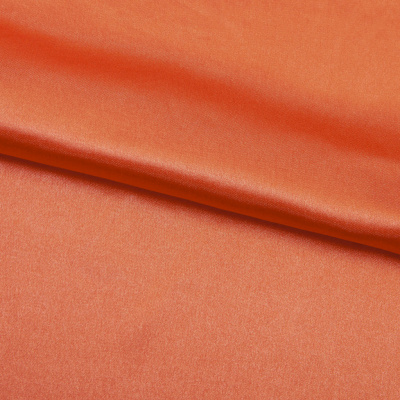Поли креп-сатин 17-1350, 120 гр/м2, шир.150см, цвет оранжевый - купить в Ессентуках. Цена 155.57 руб.