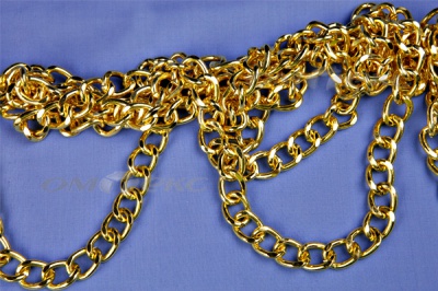 Цепь металл декоративная №11 (17*13) золото (10+/-1 м)  - купить в Ессентуках. Цена: 1 341.87 руб.