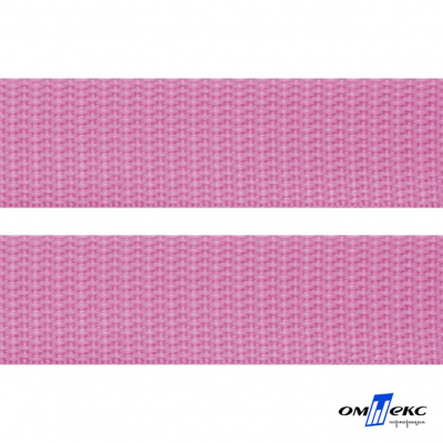 Розовый- цв.513-Текстильная лента-стропа 550 гр/м2 ,100% пэ шир.30 мм (боб.50+/-1 м) - купить в Ессентуках. Цена: 475.36 руб.