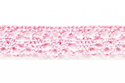 Тесьма кружевная 0621-1607, шир. 15 мм/уп. 20+/-1 м, цвет 096-розовый - купить в Ессентуках. Цена: 302.42 руб.