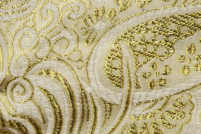 Ткань костюмная жаккард №5, 140 гр/м2, шир.150см, цвет золото - купить в Ессентуках. Цена 383.29 руб.