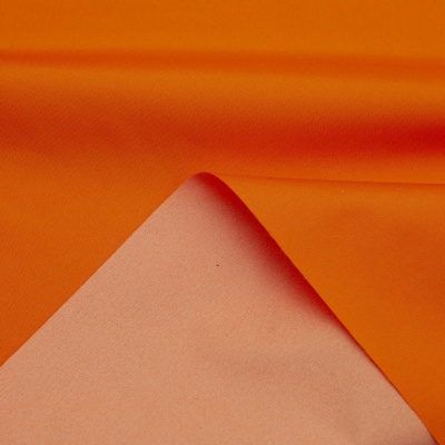 Поли понж (Дюспо) 17-1350, PU/WR, 65 гр/м2, шир.150см, цвет оранжевый - купить в Ессентуках. Цена 82.93 руб.