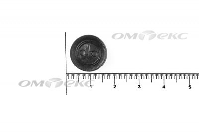 51820/15 мм (2 пр)  черные пуговицы - купить в Ессентуках. Цена: 0.87 руб.