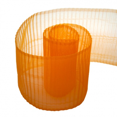 Лента капроновая "Гофре", шир. 110 мм/уп. 50 м, цвет оранжевый - купить в Ессентуках. Цена: 26.93 руб.