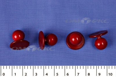 Пуговица поварская "Пукля", 10 мм, цвет красный - купить в Ессентуках. Цена: 2.28 руб.