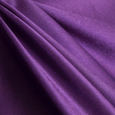Поли креп-сатин 19-3536, 125 (+/-5) гр/м2, шир.150см, цвет фиолетовый - купить в Ессентуках. Цена 155.57 руб.