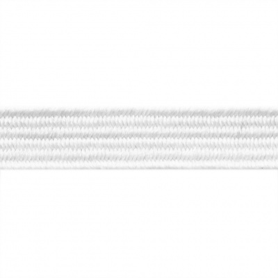 Резиновые нити с текстильным покрытием, шир. 6 мм (182 м/уп), цв.-белый - купить в Ессентуках. Цена: 705.59 руб.