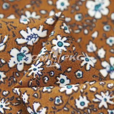 Плательная ткань "Фламенко" 11.1, 80 гр/м2, шир.150 см, принт растительный - купить в Ессентуках. Цена 239.03 руб.
