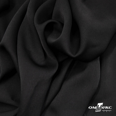 Ткань плательная Габриэль 100% полиэстер,140 (+/-10) гр/м2, шир. 150 см, цв. черный BLACK - купить в Ессентуках. Цена 248.37 руб.