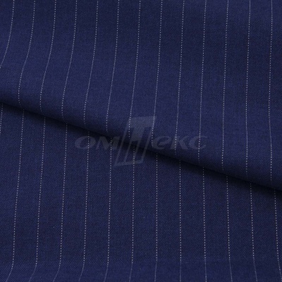 Костюмная ткань "Жаклин", 188 гр/м2, шир. 150 см, цвет тёмно-синий - купить в Ессентуках. Цена 430.84 руб.