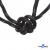 Шнурки #3-10, круглые с наполнителем 130 см, светоотражающие, цв.-чёрный - купить в Ессентуках. Цена: 75.38 руб.