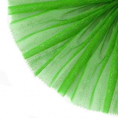 Сетка Глиттер, 24 г/м2, шир.145 см., зеленый - купить в Ессентуках. Цена 118.43 руб.