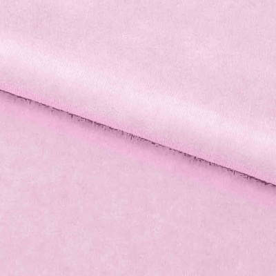 Велюр JS LIGHT 1, 220 гр/м2, шир.150 см, (3,3 м/кг), цвет бл.розовый - купить в Ессентуках. Цена 1 055.34 руб.