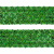 Тесьма с пайетками D4, шир. 35 мм/уп. 25+/-1 м, цвет зелёный - купить в Ессентуках. Цена: 1 308.30 руб.