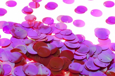 Пайетки "ОмТекс" россыпью,CREAM,круг 20 мм/упак.50+/-2 гр, цв. 15-розовый - купить в Ессентуках. Цена: 80.12 руб.