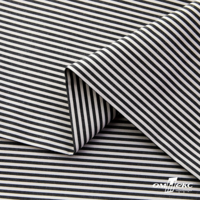 Ткань сорочечная Полоска Кенди, 115 г/м2, 58% пэ,42% хл, шир.150 см, цв.6-черный, (арт.110) - купить в Ессентуках. Цена 306.69 руб.