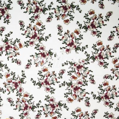 Плательная ткань "Фламенко" 23.1, 80 гр/м2, шир.150 см, принт растительный - купить в Ессентуках. Цена 264.56 руб.
