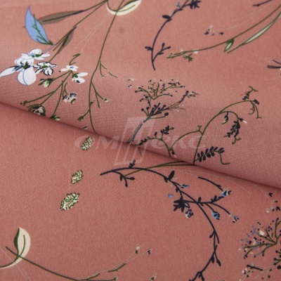 Плательная ткань "Фламенко" 2.1, 80 гр/м2, шир.150 см, принт растительный - купить в Ессентуках. Цена 311.05 руб.