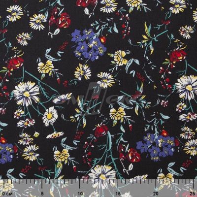Плательная ткань "Фламенко" 6.2, 80 гр/м2, шир.150 см, принт растительный - купить в Ессентуках. Цена 239.03 руб.