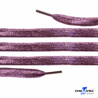 Шнурки #107-01, плоские 130 см, цв.розовый металлик - купить в Ессентуках. Цена: 35.45 руб.