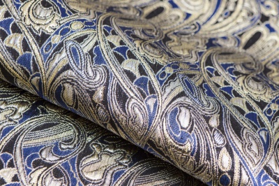 Ткань костюмная жаккард, 135 гр/м2, шир.150см, цвет синий№18 - купить в Ессентуках. Цена 441.95 руб.