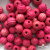 0309-Бусины деревянные "ОмТекс", 16 мм, упак.50+/-3шт, цв.023-розовый - купить в Ессентуках. Цена: 62.22 руб.