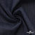 Ткань костюмная "Джинс" с начесом, 320 г/м2, 80% хлопок 20%полиэстер, шир. 160 см, т.синий - купить в Ессентуках. Цена 492.24 руб.