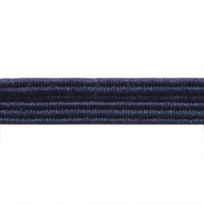 Резиновые нити с текстильным покрытием, шир. 6 мм ( упак.30 м/уп), цв.- 117-т.синий - купить в Ессентуках. Цена: 152.05 руб.