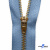 Молнии джинсовые металл т-5, 18 см латунь (YG), цв.-деним (231) - купить в Ессентуках. Цена: 22.80 руб.