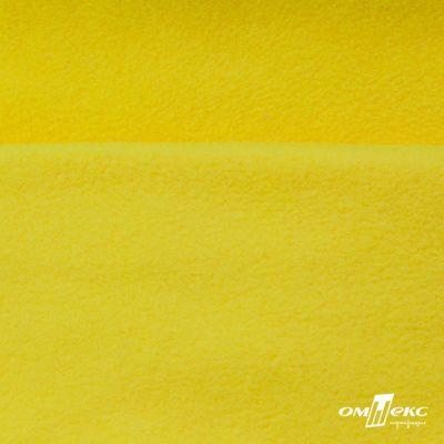 Флис DTY 14-0760, 240 г/м2, шир. 150 см, цвет яркий желтый - купить в Ессентуках. Цена 640.46 руб.