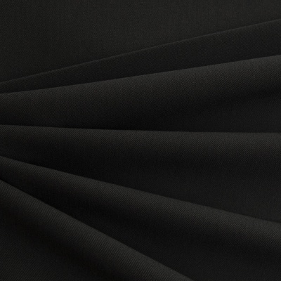 Костюмная ткань с вискозой "Меган", 210 гр/м2, шир.150см, цвет чёрный - купить в Ессентуках. Цена 378.55 руб.