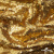 Трикотажное полотно, Сетка с пайетками,188 гр/м2, шир.140 см, цв.-тем.золото (#51) - купить в Ессентуках. Цена 505.15 руб.