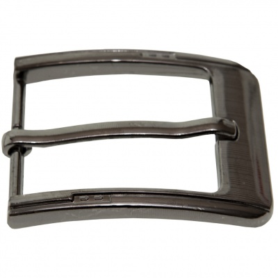 Пряжка металлическая для мужского ремня SC035#6 (шир.ремня 40 мм), цв.-тем.никель - купить в Ессентуках. Цена: 43.93 руб.