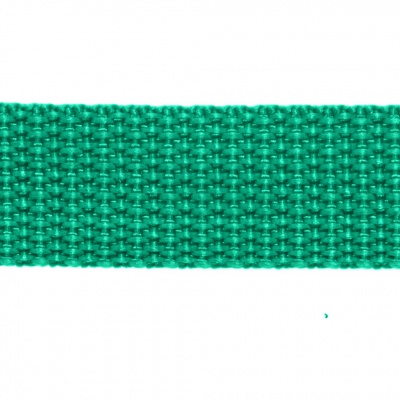 Стропа текстильная, шир. 25 мм (в нам. 50+/-1 ярд), цвет яр.зелёный - купить в Ессентуках. Цена: 397.52 руб.