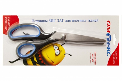 Ножницы арт.0330-6052 "ЗИГ-ЗАГ" 5 мм, для плотных тканей , 9"/ 229 мм - купить в Ессентуках. Цена: 733.08 руб.