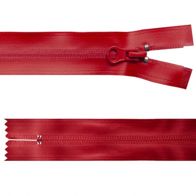 Молния водонепроницаемая PVC Т-7, 20 см, неразъемная, цвет (820)-красный - купить в Ессентуках. Цена: 21.56 руб.