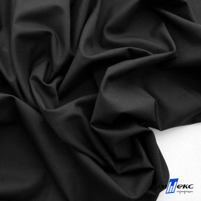 Ткань сорочечная Темза, 80%полиэстр 20%вискоза, 120 г/м2 ш.150 см, цв.черный - купить в Ессентуках. Цена 269.93 руб.